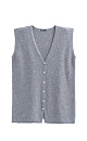 the extended fox fur vest - BRUSNIKA. Women clothes
