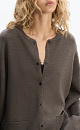 Knitted merino wool bomber jacket - BRUSNIKA. Women clothes