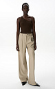 Straight trousers made of eco-leather - BRUSNIKA. Women clothes