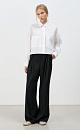 Cropped cotton shirt - BRUSNIKA. Women clothes