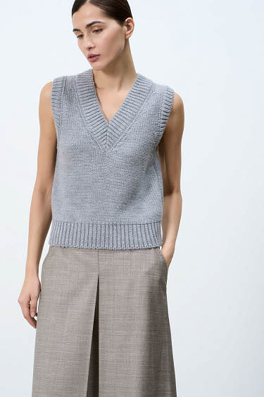 Wool blend vest - BRUSNIKA Women Clothes