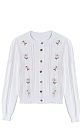 Cardigan with daisies - BRUSNIKA. Women clothes