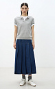 Pleated Denim Skirt - BRUSNIKA. Women clothes