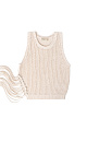 Knitted top with fringe - BRUSNIKA. Women clothes