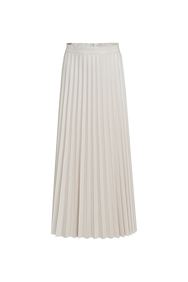 Faux leather pleated skirt - BRUSNIKA Women Clothes
