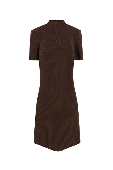 Ribbed knit mini dress - BRUSNIKA Women Clothes