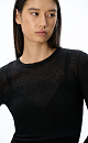 Knitted jumper with a bustier‑style imitation - BRUSNIKA. Women clothes