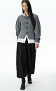 Magnetic-button jacket with decoration - BRUSNIKA. Women clothes
