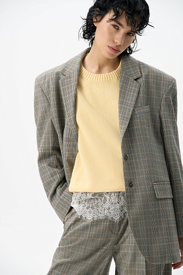 Plaid jacket - BRUSNIKA Women Clothes