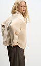 Double-sided bomber jacket made of 100% wool - BRUSNIKA. Women clothes