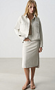 Asymmetrical denim Skirt - BRUSNIKA. Women clothes