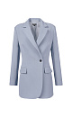 Single-breasted polyviscose blazer - BRUSNIKA. Women clothes