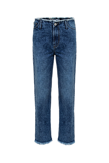 Raw hem jeans - BRUSNIKA Women Clothes