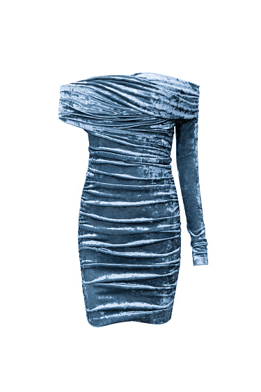 Velour mini dress - BRUSNIKA Women Clothes