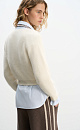 Zippered fox-fur cardigan - BRUSNIKA. Women clothes