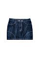 Denim skirt of mini length - BRUSNIKA. Women clothes