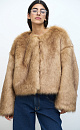 Faux fur coat - BRUSNIKA. Women clothes