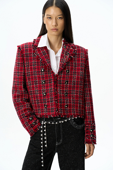 Boucled jacket made of wool - BRUSNIKA Women Clothes
