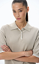 Viscose knit polo shirt - BRUSNIKA. Women clothes
