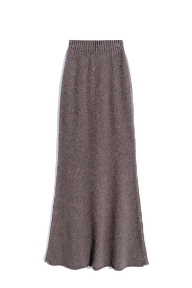 Maxi skirt made of fox fur - BRUSNIKA Women Clothes