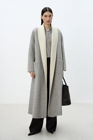 Double-sided robe coat - BRUSNIKA Women Clothes