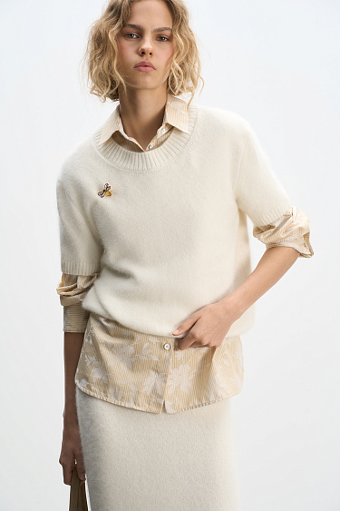 Fox Down T-shirt - BRUSNIKA Women Clothes