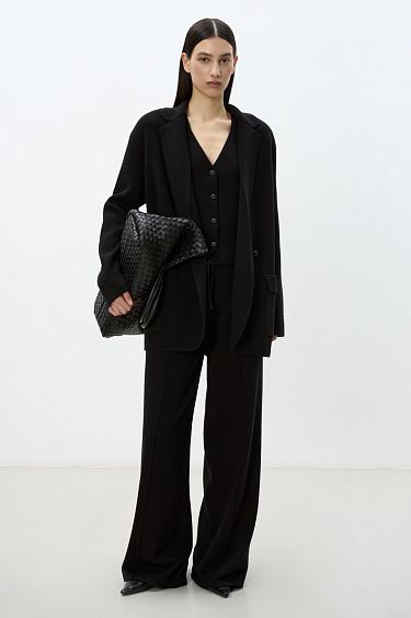 Cashmere-blend knit blazer - BRUSNIKA Women Clothes