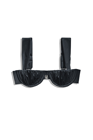 Bodice with wide ribbons - BRUSNIKA Women Clothes