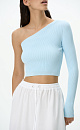 One-sleeve knit top - BRUSNIKA. Women clothes
