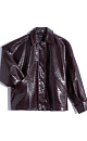 Jacket made of textured eco‑leather - BRUSNIKA. Women clothes