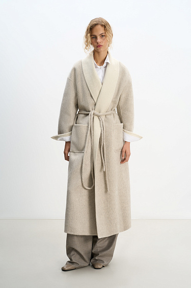 Double-sided robe coat - BRUSNIKA Women Clothes