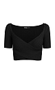 Crossed neckline top - BRUSNIKA. Women clothes