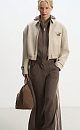 wool bomber jacket with a turn‑down collar - BRUSNIKA. Women clothes