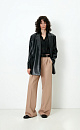 Longline faux leather jacket - BRUSNIKA. Women clothes
