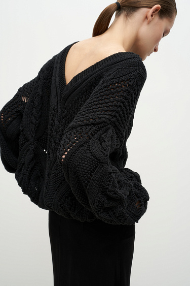 Openwork cotton jumper - BRUSNIKA Women Clothes