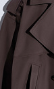 Double‑breasted short trench coat - BRUSNIKA. Women clothes