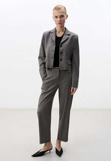 Striped wool trousers - BRUSNIKA Women Clothes