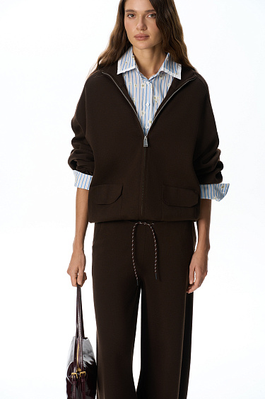 Banana trousers made of wool - BRUSNIKA Women Clothes