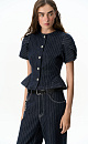 A cotton jacket with puffed sleeves - BRUSNIKA. Women clothes