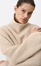 Alpaca jumper with dropped shoulder line - BRUSNIKA. Women clothes