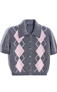 cardigan with an argyle pattern - BRUSNIKA. Women clothes
