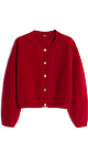 Fox-fur buttoned cardigan - BRUSNIKA. Women clothes