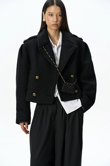 Short double-breasted coat - BRUSNIKA Women Clothes