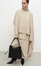 Cashmere and wool poncho-scarf - BRUSNIKA. Women clothes