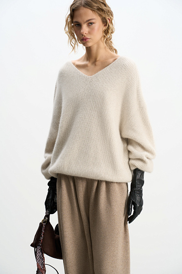 Fox down jumper - BRUSNIKA Women Clothes