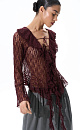 blouse with ruffles - BRUSNIKA. Women clothes