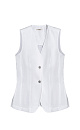 Long-sleeved vest made of 100% linen - BRUSNIKA. Women clothes