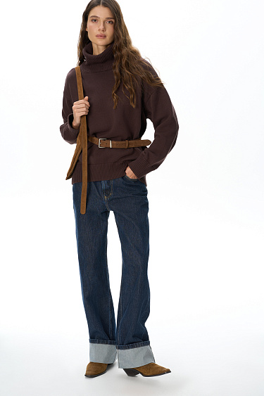 High collar jumper - BRUSNIKA Women Clothes