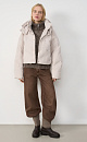 Down jacket with a stand-up collar - BRUSNIKA. Women clothes