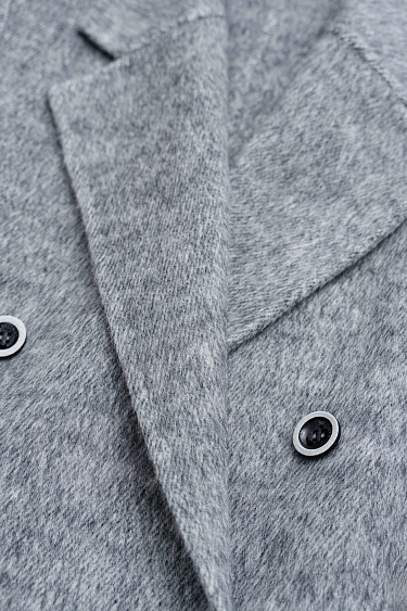 Double-breasted wool coat - BRUSNIKA Women Clothes